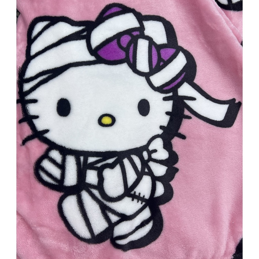 Hello Kitty Halloween Pumpkin Mummy Bats Candy 50 x 70 Plush Throw Blanket 🎃🍭